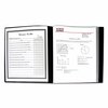 C-Line Products Bound Sheet Protector Presentation Book, 12 Letter-Size Sleeves, Black CLI33120